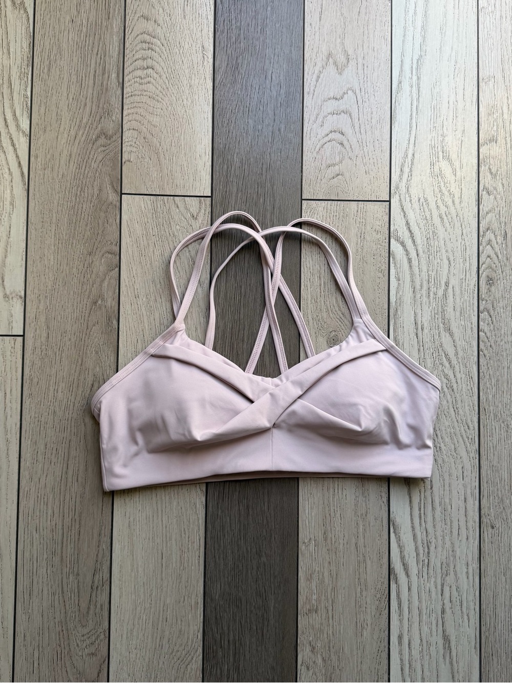 Yvette Light Pink Sport Bra - Women Size 10